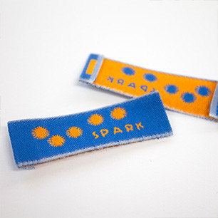 Premium logo labels 15mm spark Premium logo labels 15mm