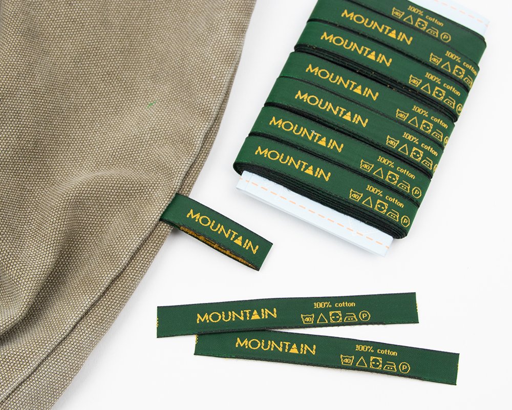 Clothing label with your own custom logo