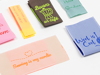 Sewing labels taffeta 