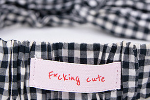Sewing labels “F*cking cute” Sewing labels “F*cking cute”